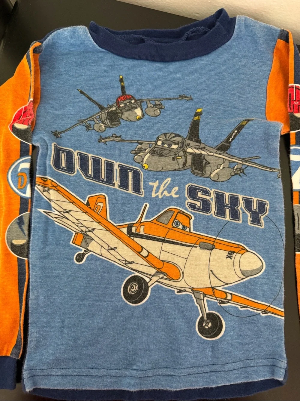 Disney Planes Dusty Crophopper pajamas Size 5T